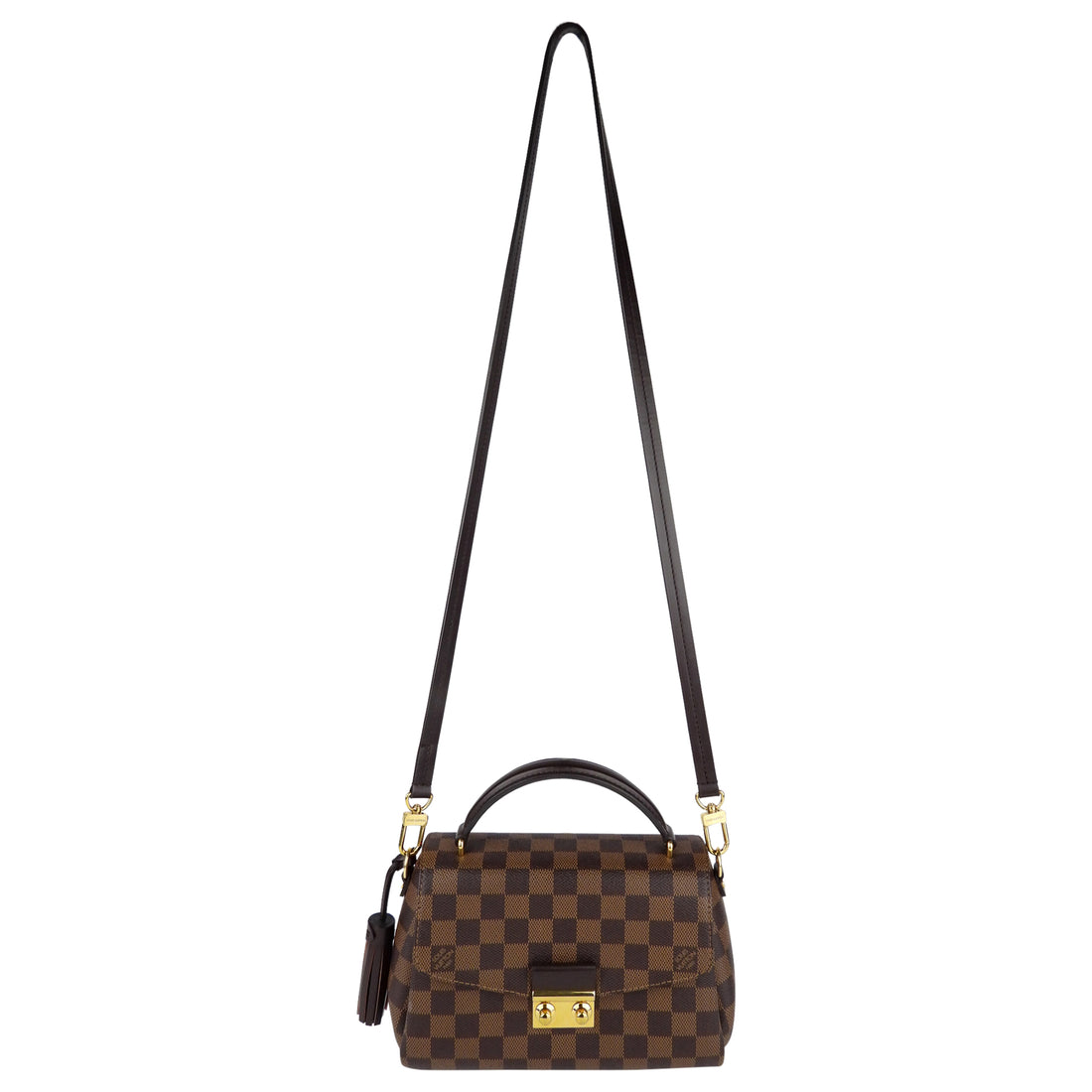 Louis Vuitton Damier Ebene Croisette Handle Bag