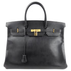 Hermes 1993 Vintage Birkin 40cm in Black Ardennes Leather with Gold Hardware