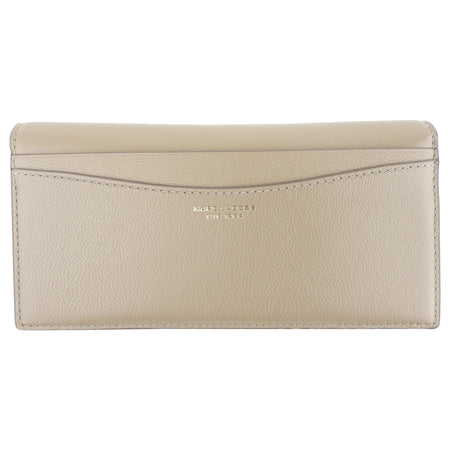 Marc Jacobs Beige Leather The Slim 84 Bifold Long Wallet