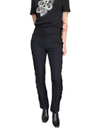 Givenchy Black Lace Zipper Trousers - 36