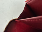 Louis Vuitton Red Empreinte Vernis Zippy Wallet