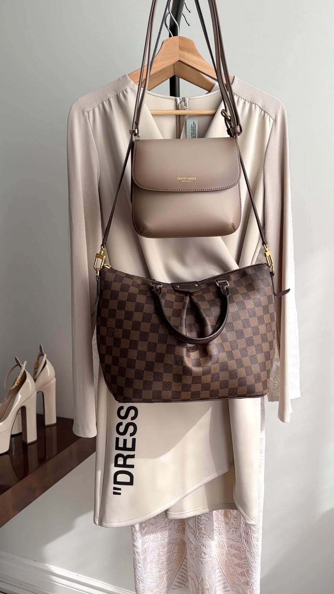 Louis Vuitton Damier Ebene Sienna MM Two Way Bag