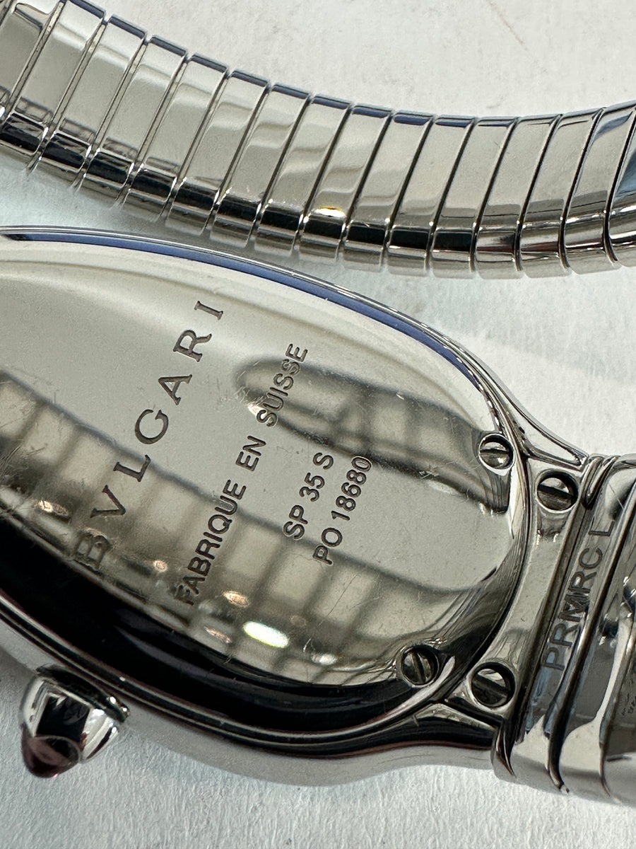 Bvlgari Serpenti Tubogas Single Spiral Diamond Watch
