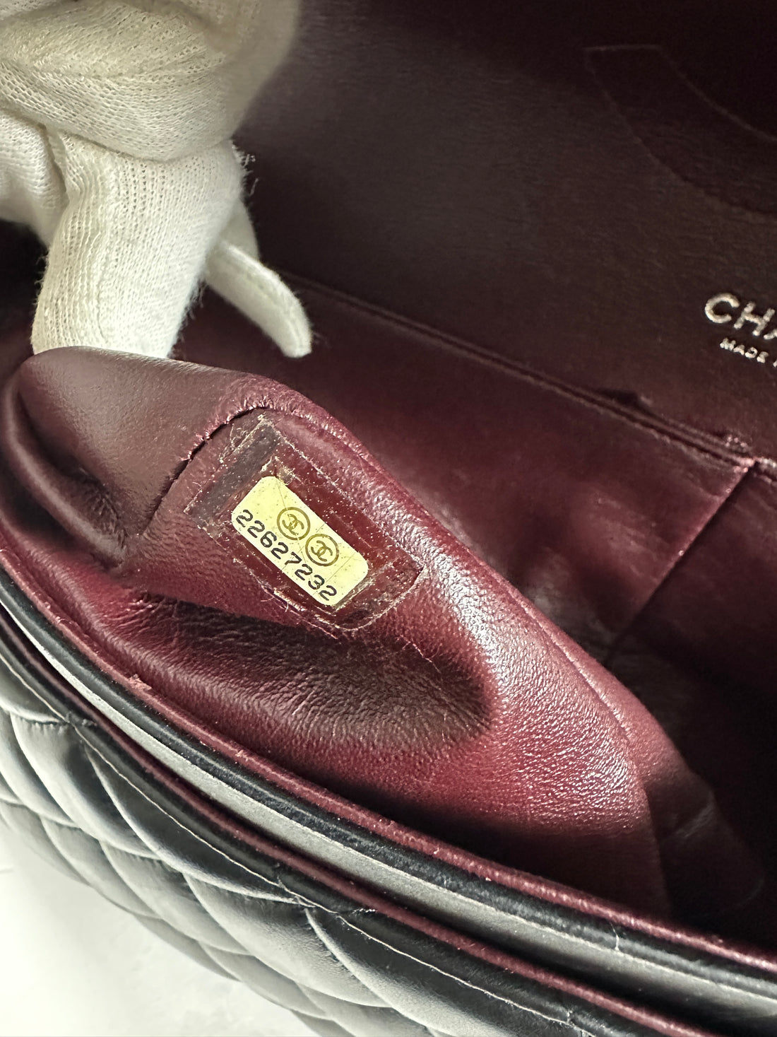 Chanel Black Lambskin Leather Jumbo Double Classic Flap Bag SHW