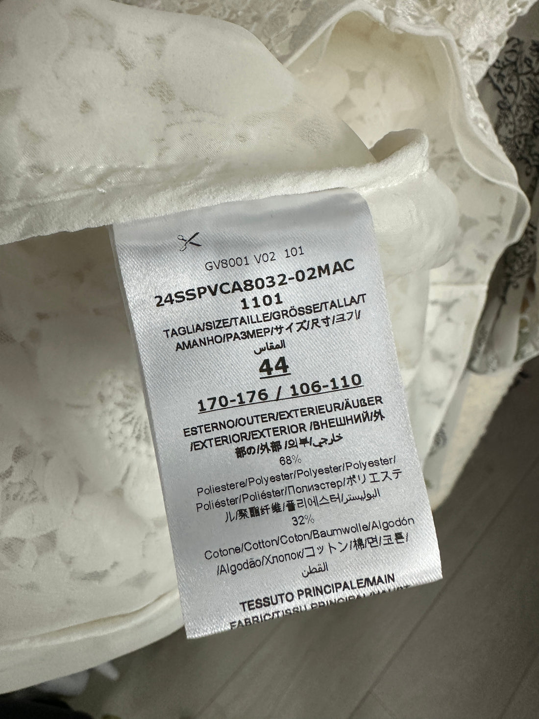 Giambattista Valli White Guipure Floral Lace Dress Coat - IT44 / 8