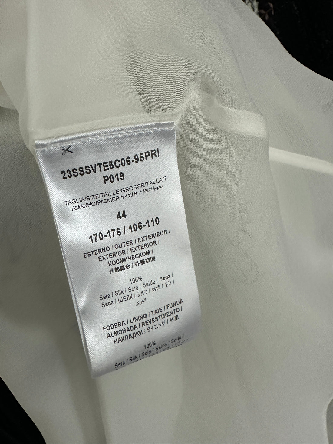 Giambattista Valli White Silk Chiffon Print Dress - IT44 / 8
