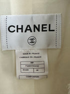 Chanel 08P Ivory Tweed Chain Trim Jacket - FR38 / S