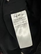 Giambattista Valli Black Crepe A-line Skirt with Crystal Button - IT 44 / M