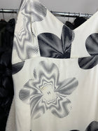 Chanel 01C Ivory and Black Silk Strappy Dress - FR40 / M (6/8)