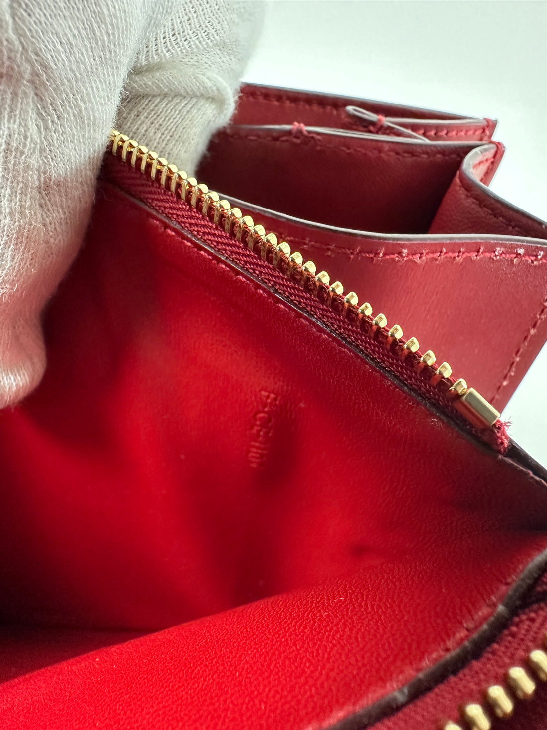 Celine Red Medium Box Shoulder Bag