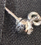 Chanel 19A CC Tweed Embellished Drop Earrings