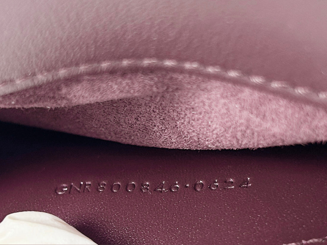 Saint Laurent Burgundy Patent Leather Voltaire Shoulder Bag