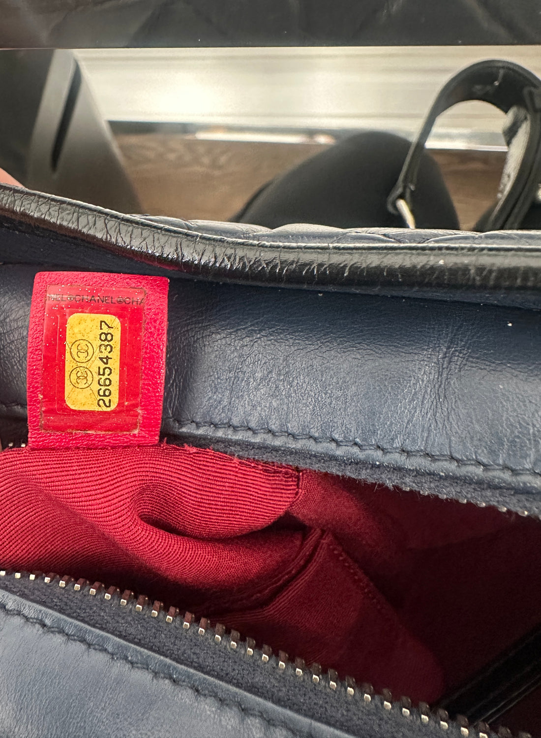 Chanel Small Navy and Black Quilted Gabrielle Chain Bag