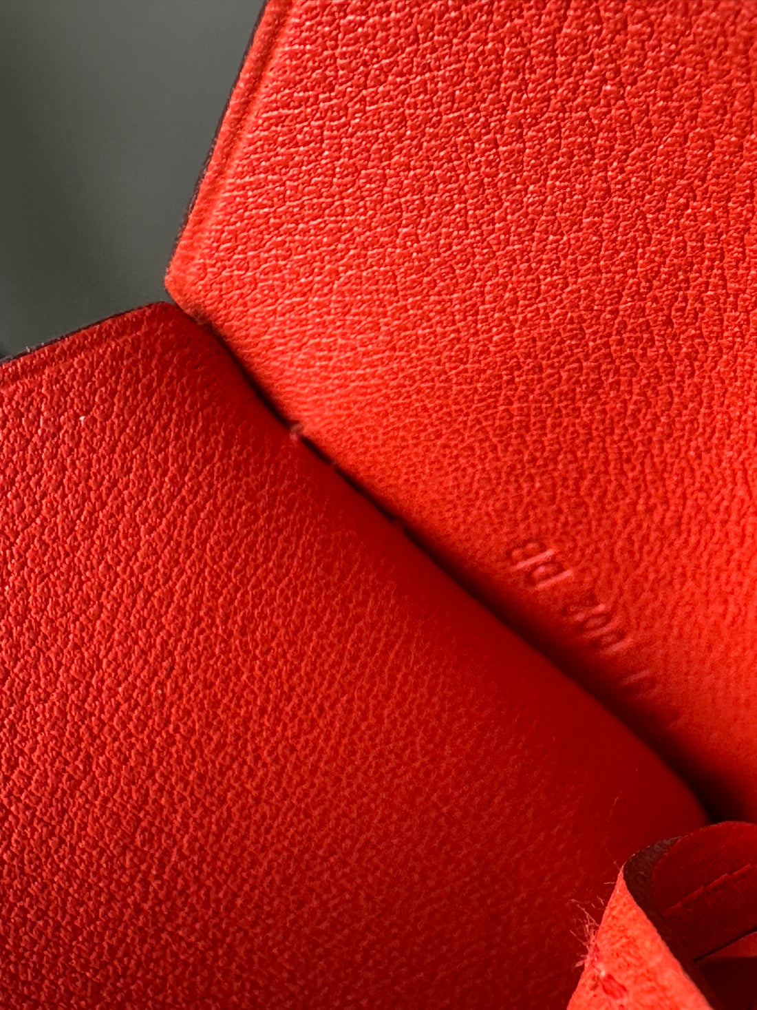 Hermes x Margiela Red Chevre Mysore Leather Large Clochette Necklace