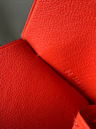 Hermes x Margiela Red Chevre Mysore Leather Large Clochette Necklace