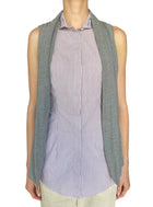 Brunello Cucinelli Purple Striped Combo Knit Sleeveless Top - S