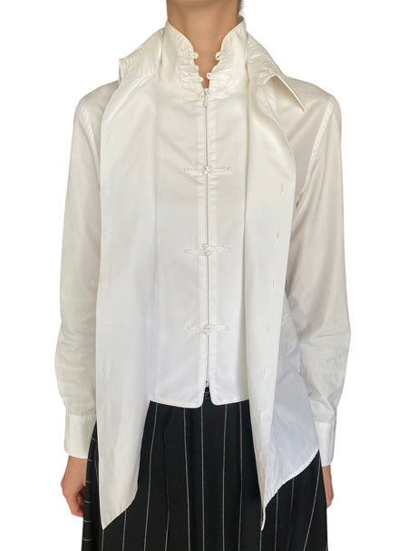 Jean Paul Gaultier Femme Double Layered Cotton Shirt - IT 38 / US 4