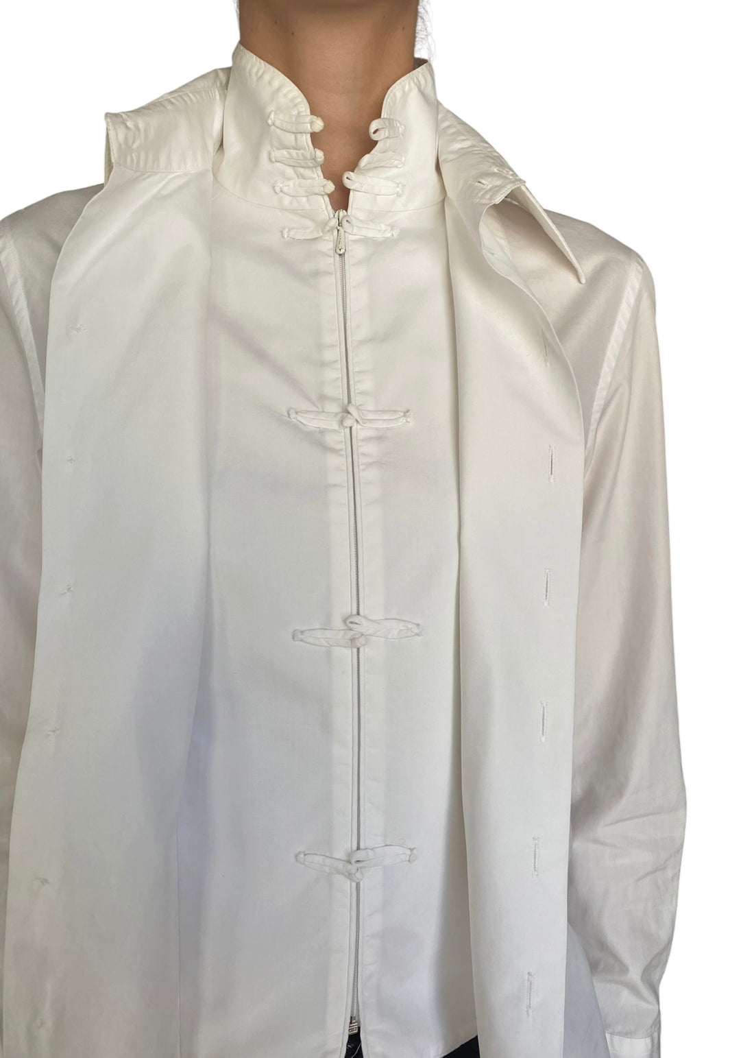 Jean Paul Gaultier Femme Double Layered Cotton Shirt - IT 38 / US 4