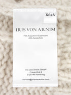 Iris Von Arnim Oatmeal Grid Knit Cashmere Silk Blend Turtle Neck - XS / S