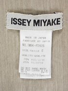 Issey Miyake Beige Vintage Collarless Lightweight Wool Blend Jacket -  S