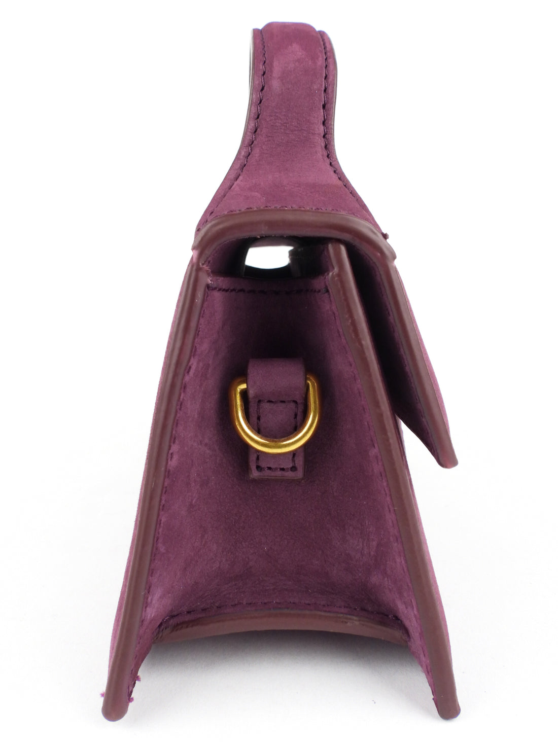 Jacquemus Purple Suede Leather Le Bambino Mini Two Way Bag