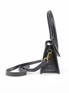 Jacquemus Black Leather Chiquito Top Handle Shoulder Bag Small
