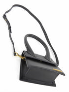 Jacquemus Black Leather Chiquito Top Handle Shoulder Bag Small