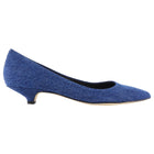Jamie Haller Blue Denim Kitten Heel Pointed Pumps - 36
