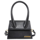 Jacquemus Black Leather Chiquito Top Handle Shoulder Bag Small