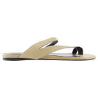Khaite Aimee Beige Leather Flat Sandal - 37