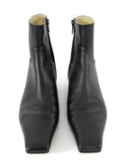 Khaite Black Leather Marfa Ankle Boots - 37