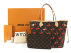 Louis Vuitton Brown Red x Takashi Murakami Cerises Monogram Neverfull MM Tote MM