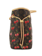 Louis Vuitton Brown Red x Takashi Murakami Cerises Monogram Neverfull MM Tote MM