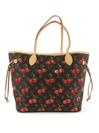 Louis Vuitton Brown Red x Takashi Murakami Cerises Monogram Neverfull MM Tote MM