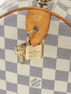 Louis Vuitton Grey White Damier Azur Coated Canvas Speedy 30 Boston Bag