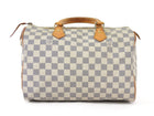 Louis Vuitton Grey White Damier Azur Coated Canvas Speedy 30 Boston Bag