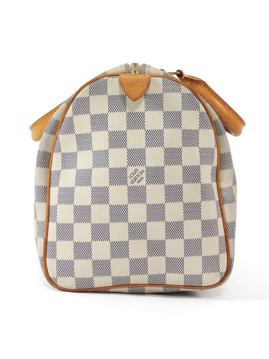 Louis Vuitton Grey White Damier Azur Coated Canvas Speedy 30 Boston Bag