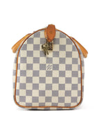 Louis Vuitton Grey White Damier Azur Coated Canvas Speedy 30 Boston Bag