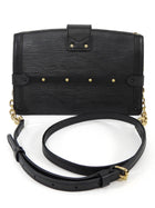 Louis Vuitton Black Epi Leather Trunk Clutch Two Way Bag