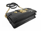 Louis Vuitton Black Epi Leather Trunk Clutch Two Way Bag