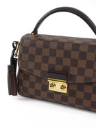 Louis Vuitton Brown Damier Ebene Coated Canvas Croisette Shoulder Bag