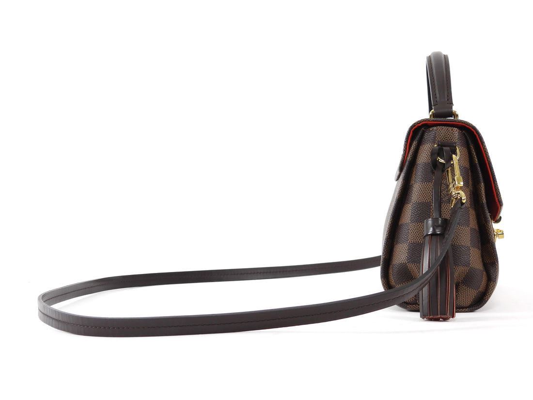 Louis Vuitton Brown Damier Ebene Coated Canvas Croisette Shoulder Bag