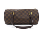 Louis Vuitton Brown Vintage 2005 Damier Ebene Papillon 26 Barrel Bag