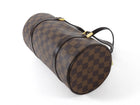 Louis Vuitton Brown Vintage 2005 Damier Ebene Papillon 26 Barrel Bag