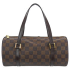 Louis Vuitton Brown Vintage 2005 Damier Ebene Papillon 26 Barrel Bag