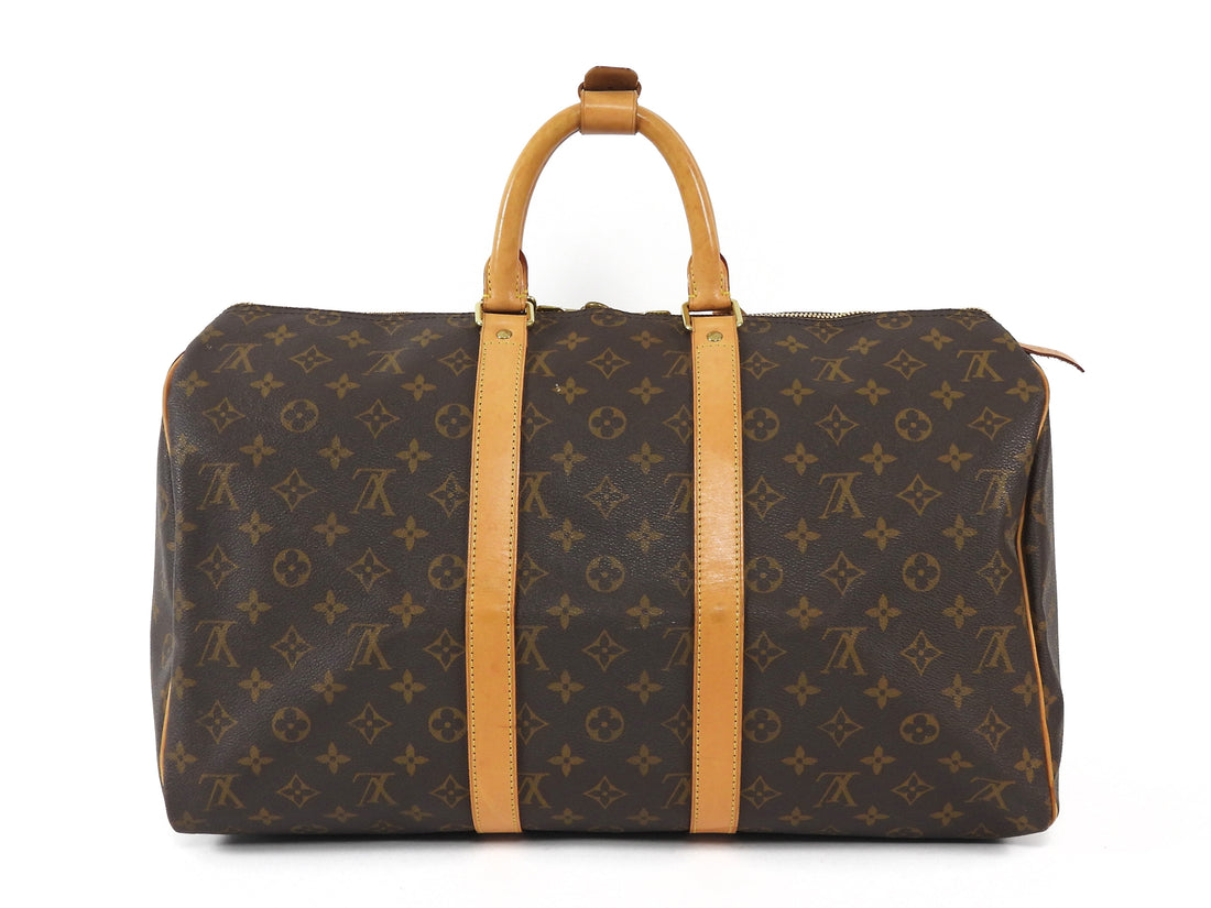 Louis Vuitton Brown Vintage 2010 Monogram Keepall 45 Duffle Bag