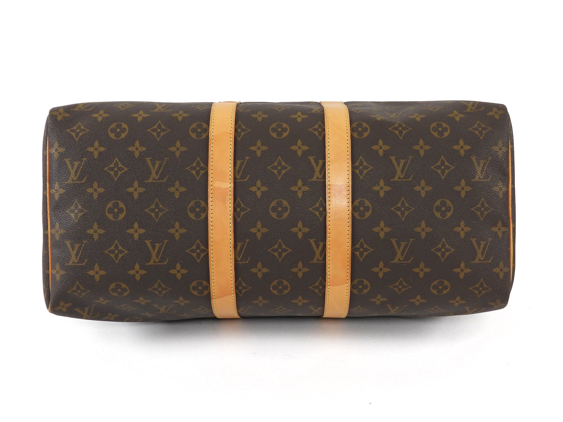 Louis Vuitton Brown Vintage 2010 Monogram Keepall 45 Duffle Bag