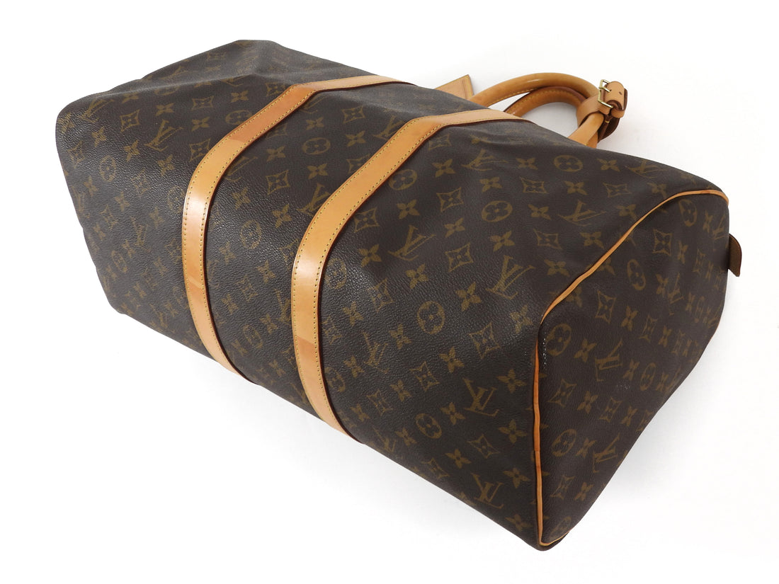 Louis Vuitton Brown Vintage 2010 Monogram Keepall 45 Duffle Bag