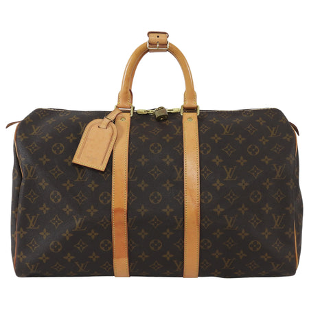 Louis Vuitton Brown Vintage 2010 Monogram Keepall 45 Duffle Bag
