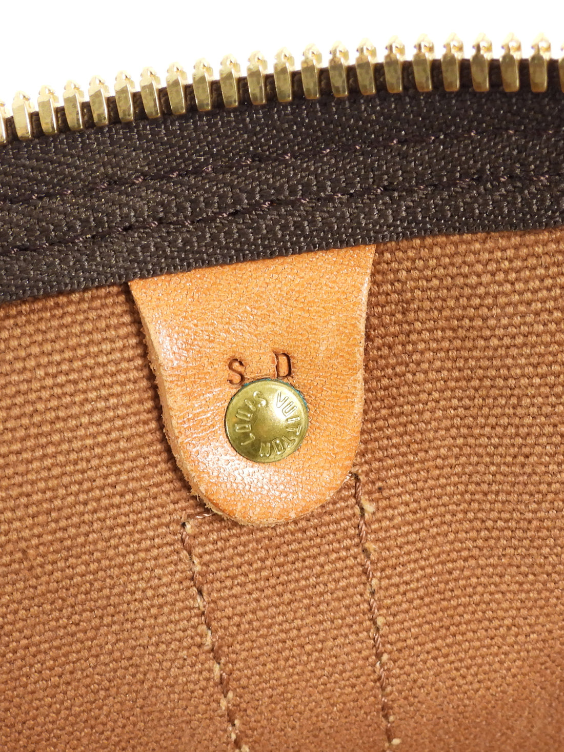 Louis Vuitton Brown Vintage 1985 Monogram Coated Canvas Keepall Bandouliere - 50cm